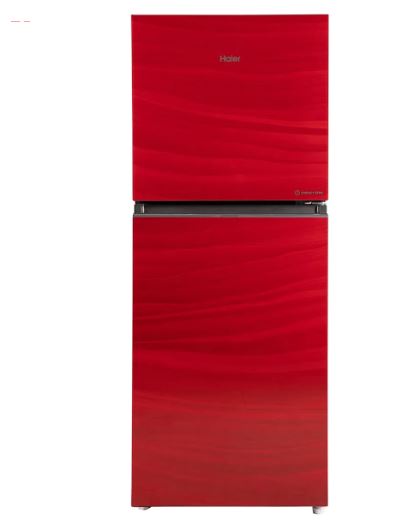 Haier Refrigerator HRF-316 EP (Red and Black Glass door)