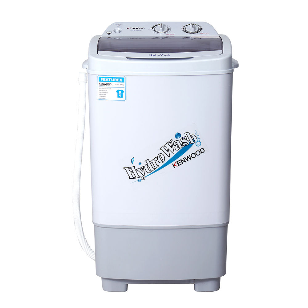 Kenwood KWM-899 Semi-Automatic Single Tub Washing Machine – 8kg Capacity, Grey