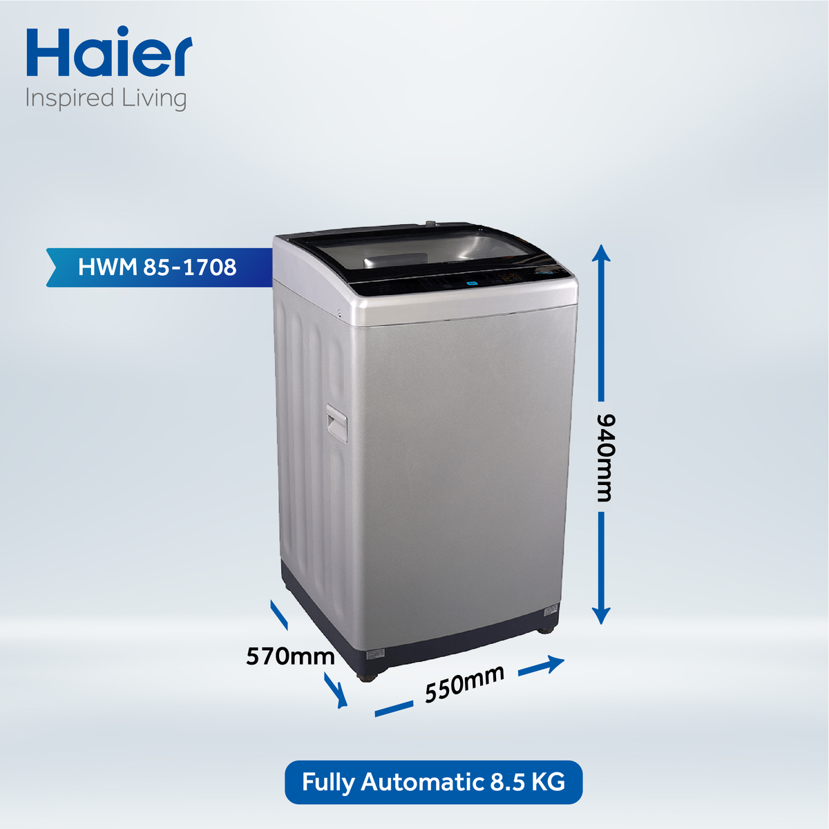 Haier Washing Machine Automatic Top Load HWM 85-1708