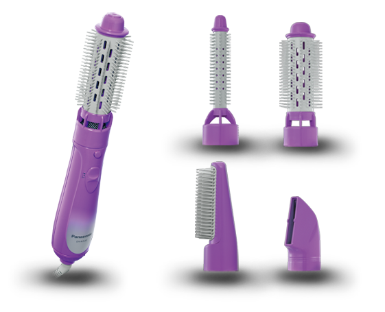 Panasonic EH-KA42 Hair Styler - 4-in-1 Multi-Styling Tool for Smooth, Voluminous Hair