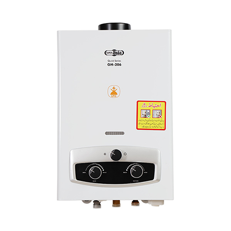 SUPER ASIA INSTANT GAS WATER HEATER GH-206 Quick Series