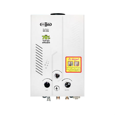 Super Asia Instant Gas Water Heater GH-506 ECO Series
