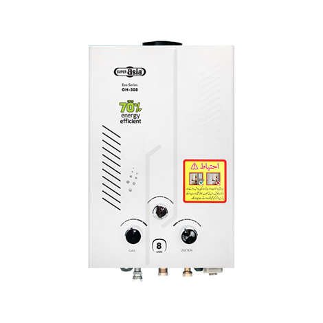 Super Asia Instant Gas Water Heater GH-508 ECO Series