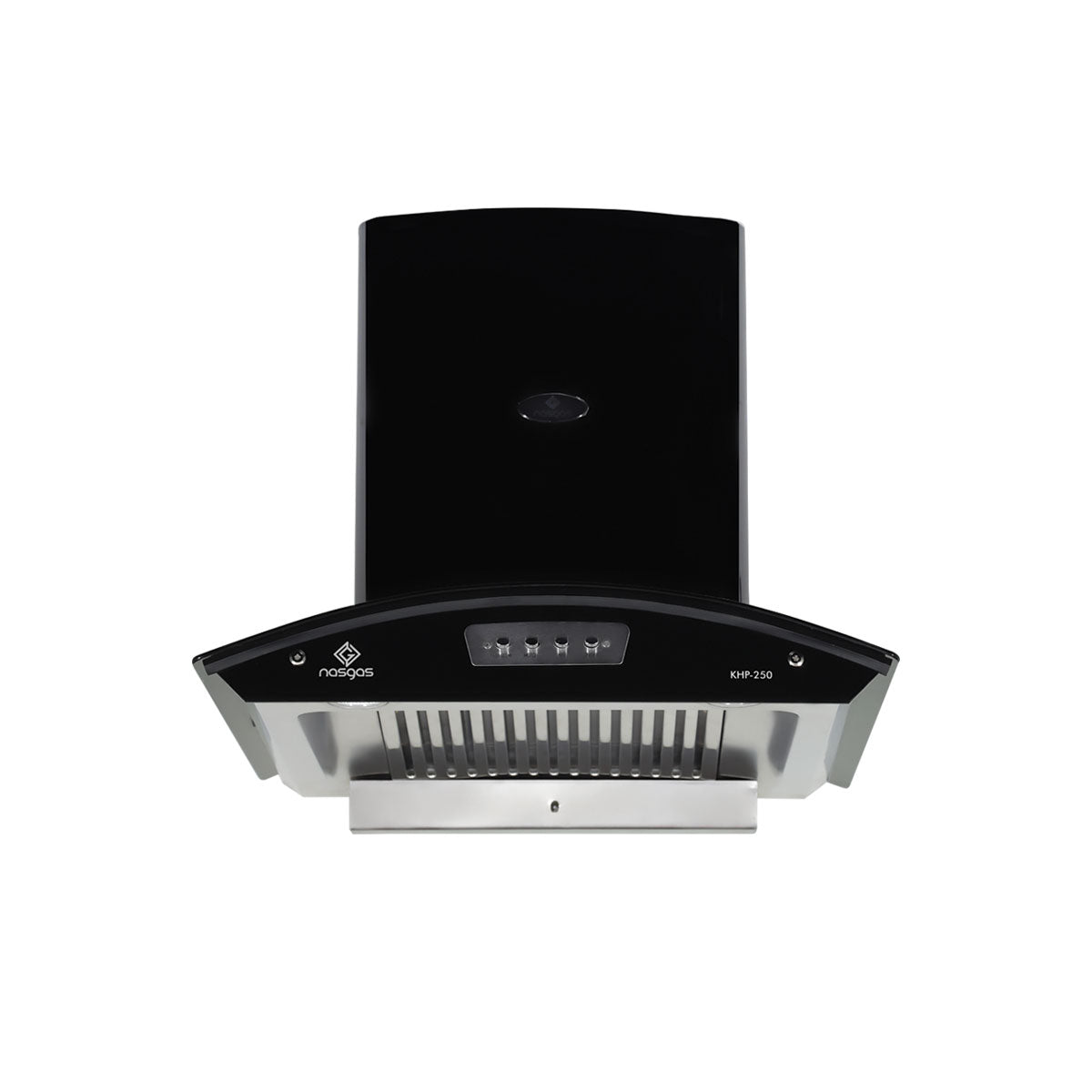 NASGAS Kitchen Hood KHD-250 | Powerful Suction with Modern Design | Stainless Steel Chimney Hood