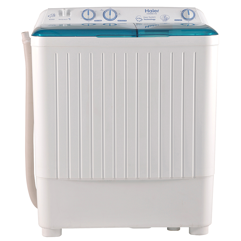 Haier HWM 80-AS Semi-Automatic Twin Tub Washing Machine – 8kg Capacity