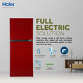 Haier Refrigerator HRF-368IPR red (inverter glass door without turbo fan)