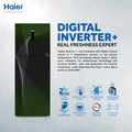 Haier Refrigerator HRF-368 IFGA Inverter (GD Green) – Spacious & Energy-Saving Cooling