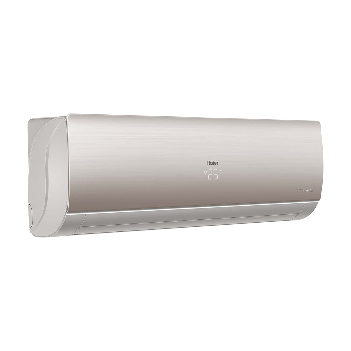 Haier HSU-18HFPCA DC Inverter Air Conditioner – 1.5 Ton, Energy-Efficient Cooling & Heating (Golden)