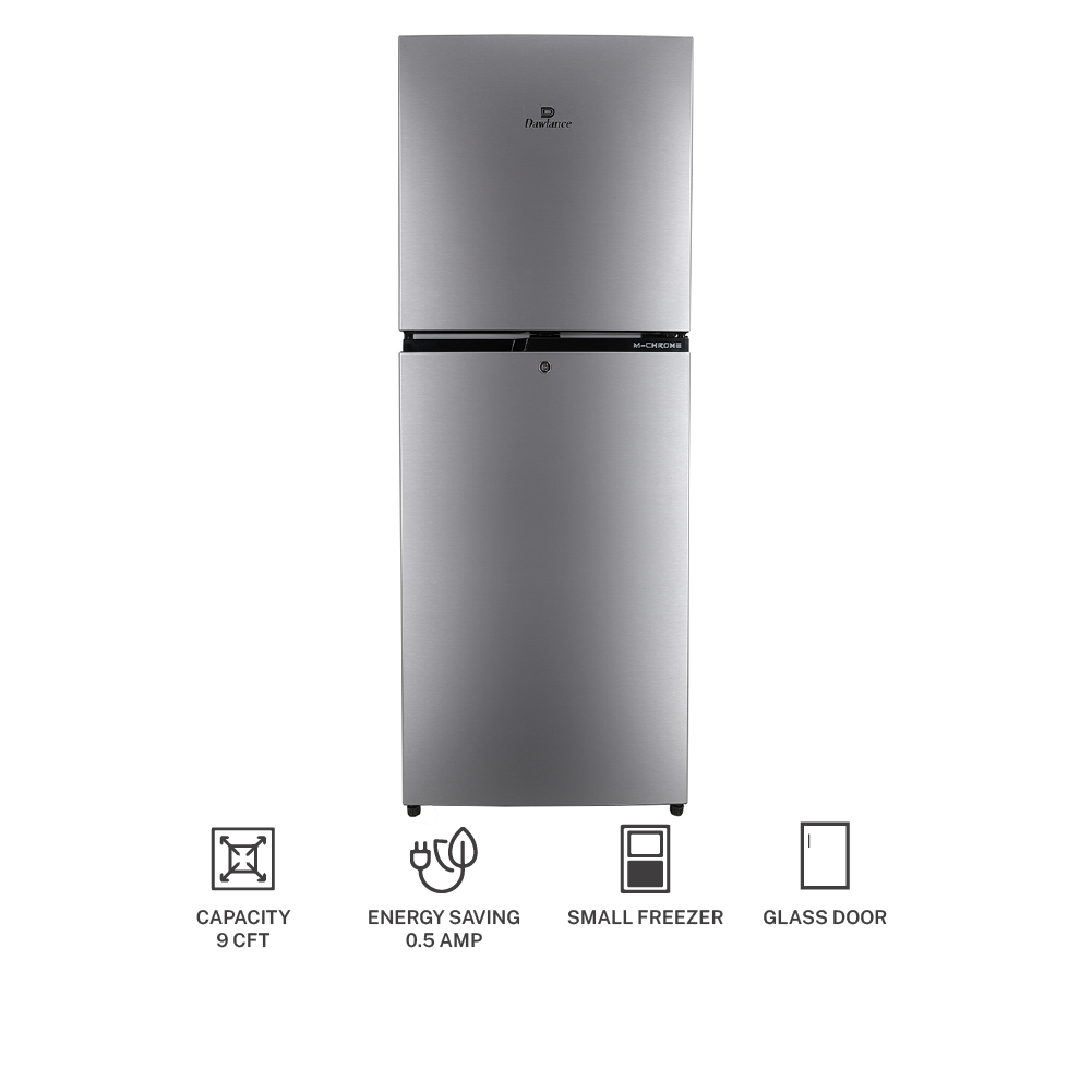 Dawlance REF 9140 WB E-Chrome Metallic Grey Refrigerator – 8 CFT | Stylish & Energy Efficient