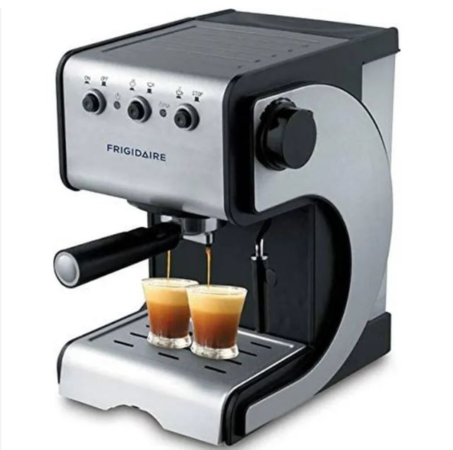 Frigidaire Coffee Expresser FD-7189 – Espresso Machine with Frother, 15-Bar Pump, 1.2L Water Tank