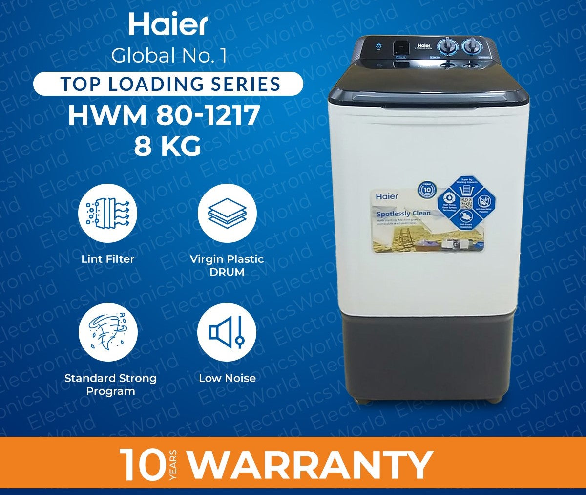 Haier 8 Kg Washing Machine HWM 80-1217 And HWM80-1217E