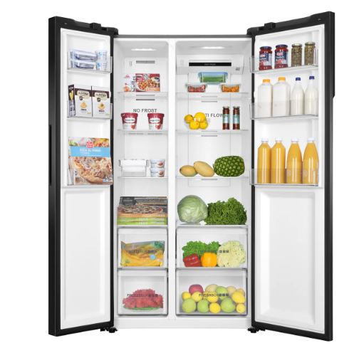 Haier SBS Refrigerator HRF-622IBG Black Glass