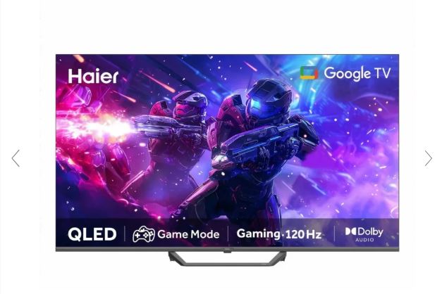 Haier 50 Inch 2K QLED Google TV H50S80 with Smart Entertainment, Stunning Picture Quality and Modern Features