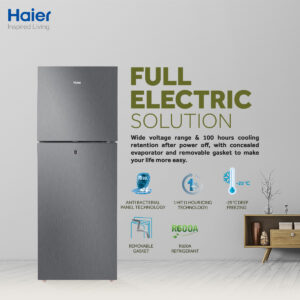 Haier Refrigerator HRF-306EBS SILVER (simpel without glass)
