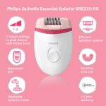 Philips Epilator BRE-235 - Gentle Hair Removal, Ergonomic Design, Cordless Operation