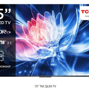 TLC T6C QLED TV 75inch